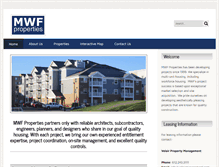Tablet Screenshot of mwfproperties.com